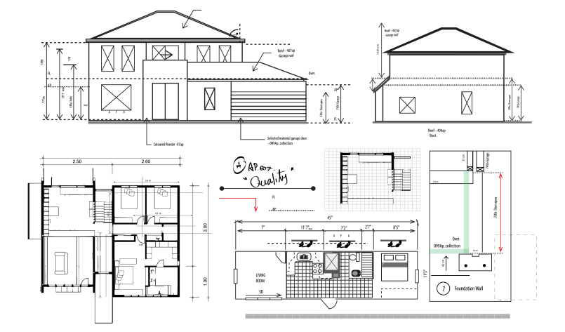 Property floor plan blueprint